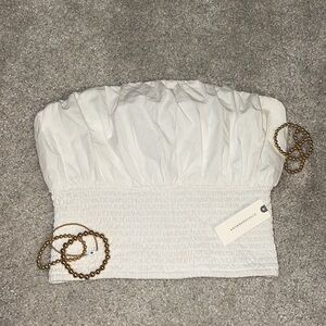 Anthropologie White Tube Top (XS)
